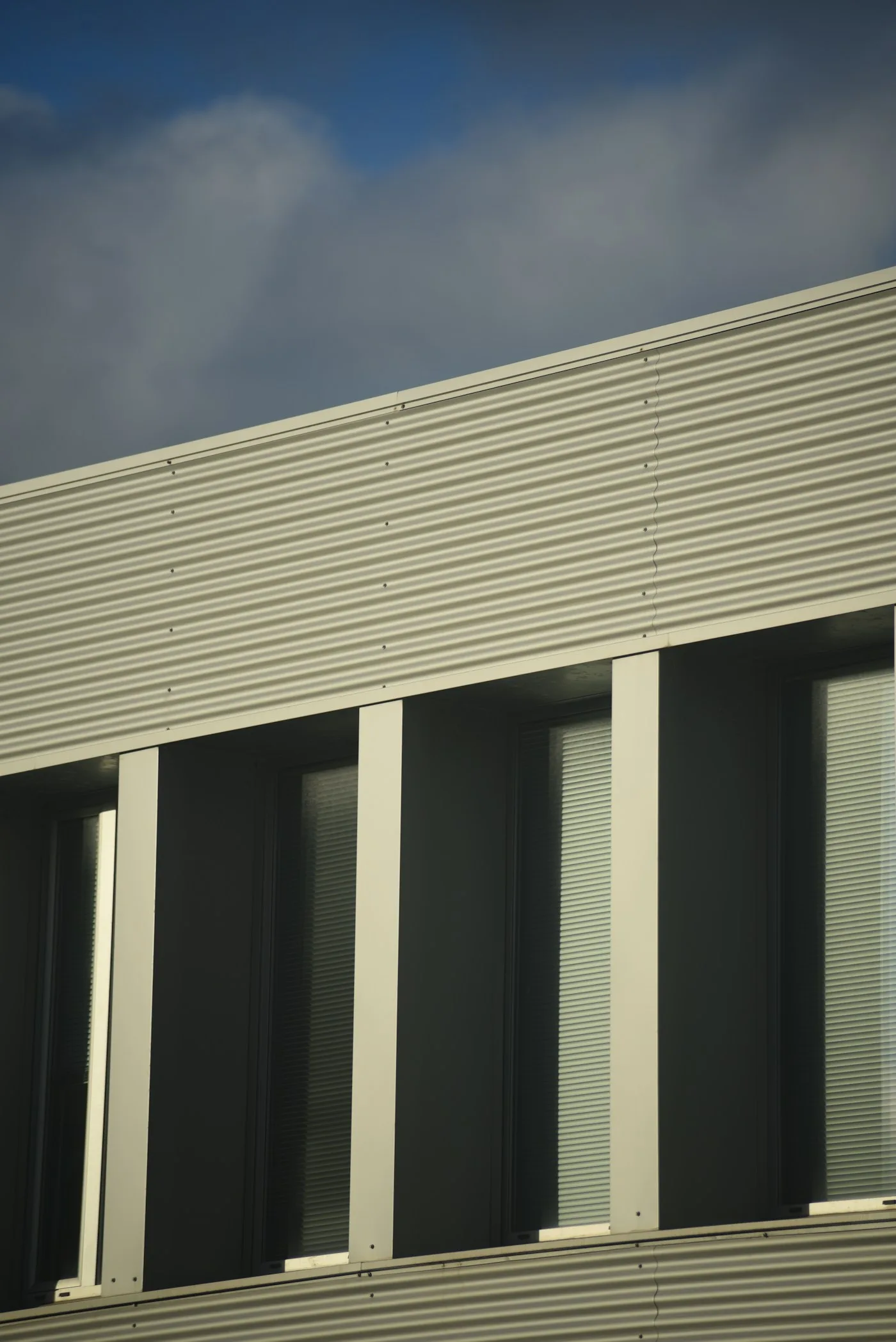 Symbolbild einer profilierten Metallfassade
